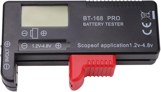 VooGenzek BT-168 PRO Digitaler Batterietester für AA, AAA, C, D, 9V, 1,5V, 18650, Knopfzellen
