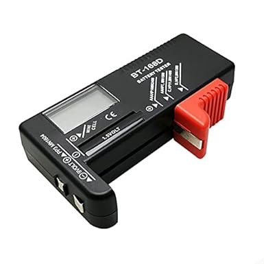 VENEKA Digitaler Batterietester BT168D für AA/AAA/C/D/9V/1,5V Batterien – Kapazitätsprüfer