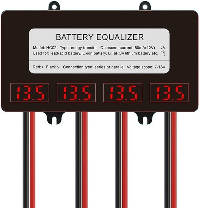 CARMOTTER 48V Batterie-Equalizer HA01 HC01 für Serienbatterien mit Verpolungsschutz, 24V/36V/48V kompatibel – 38T8F20M1639RMPL9PUD0K4WTH83