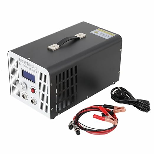 Lfhelper Batterie Kapazitätstester EBD-B10H für Blei-Säure & Lithium 12V-72V 0.5A-10A mit LCD Display und Netzkabel – DRY-WWHWWH-DE003