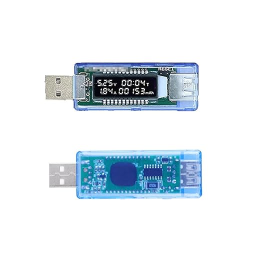 Hailege 1136 USB Spannungs- und Strommessgerät LCD-Display Kapazitätstester für Powerbanks