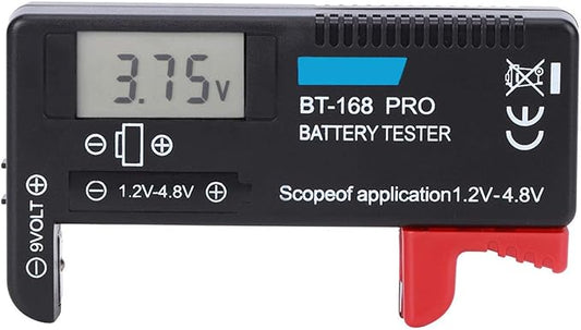 T opiky BT-168 PRO Digital LCD-Batterietester 1,2-4,8 V für Knopfzellen AAA AA C D 9V CR2032
