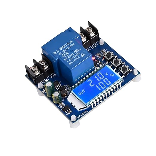 Nizirioo Batterie Monitor 4652- mit LCD Display & Niederspannungs-Abschaltung für 6V-60V Lithium & Blei-Säure Batterien