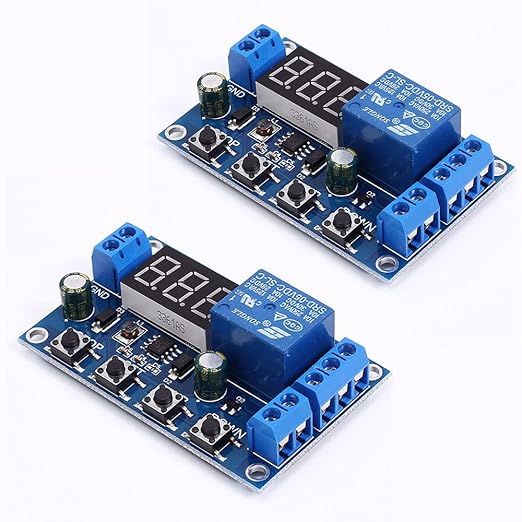 DONGKER 2 Stück Batteriewächter LCD-Display DC 6-40V Unterspannungsschutz für Lithium & Blei-Säure Batterien programmierbar