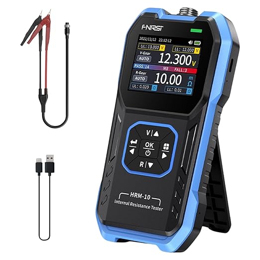 Jadeshay Autobatterie Tester 100V 200Ω Innenwiderstand Messgerät Digitaler Batterie-Analysator für Auto, Lithium, Blei-Säure, Kohlenstoff, A
