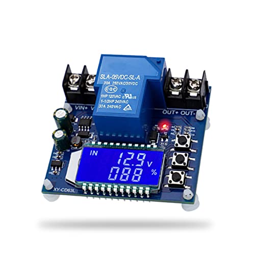Vegena HQY- Batteriewächter DC 6V-60V LCD-Display 30A Niederspannungs Abschaltung für Lithium- und Autobatterien