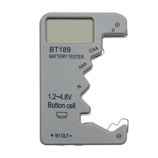 Generisch Batterietester QO8GME71MCQ3AD7I mit LED-Anzeige – Hochpräziser Spannungsprüfer für RC, Uhren, Hörgeräte & Haushalt