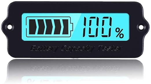 DONGKER Batterietester 12V-60V Kapazitäts- und Spannungsanzeige für Blei-Säure- und Lithium-Ionen-Batterien