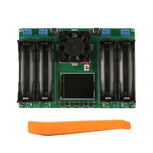 FONGKNOX 18650 Batterietester Kapazität Innenwiderstand 4-Kanal Automatik Lade-Entlademodul TypeC