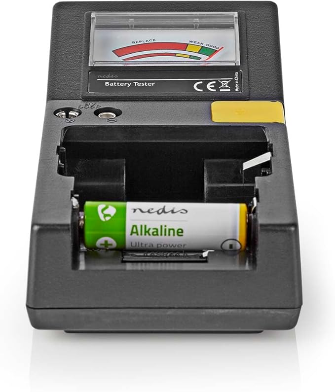 Nein Auslaufartikel (Produktion durch Nein Auslaufartikel BATE110 Batterietester für AAA, AA, C, D, 9V und Knopfzellen - Schwarz