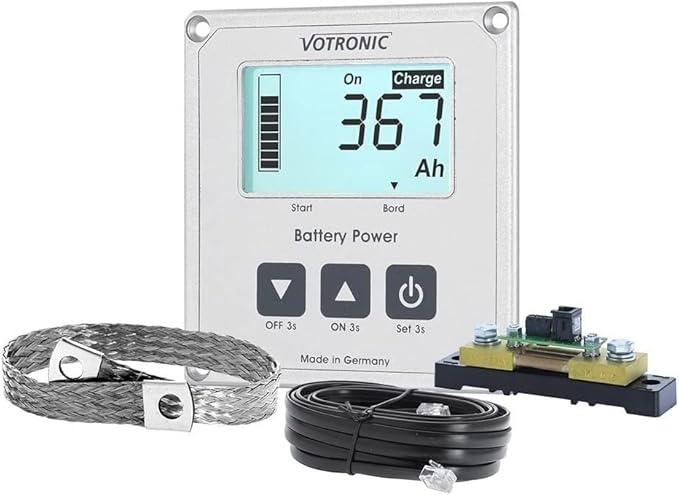VOTRONIC ELECTRONIC-SYSTEME GMBH Batterie-Controller LCD Computer S 1266 mit Smart-Shunt für 200 A
