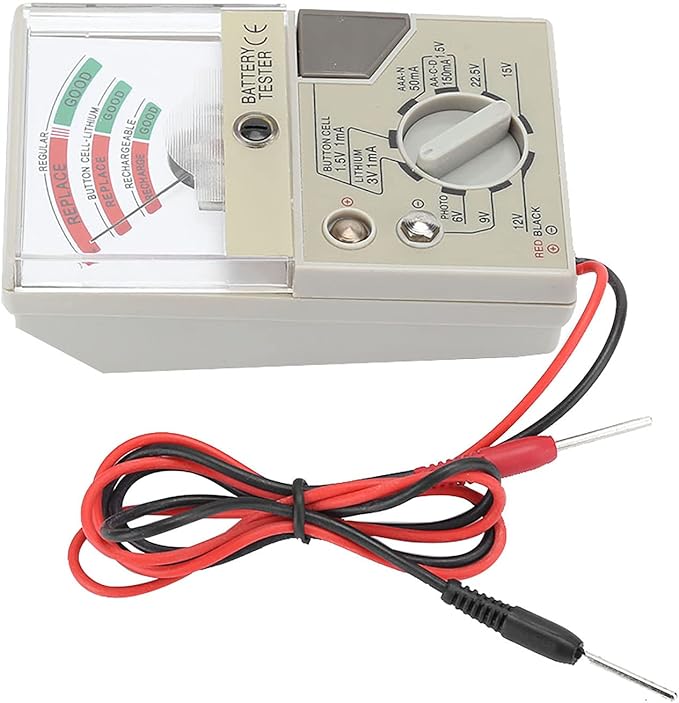ZJchao Batterietester 2023 - Universal-Batterietester mit Digitalanzeige für Knopfzellen 9V & 1,5V, Lebensdauer-Checker für Uhrmacher & Werk