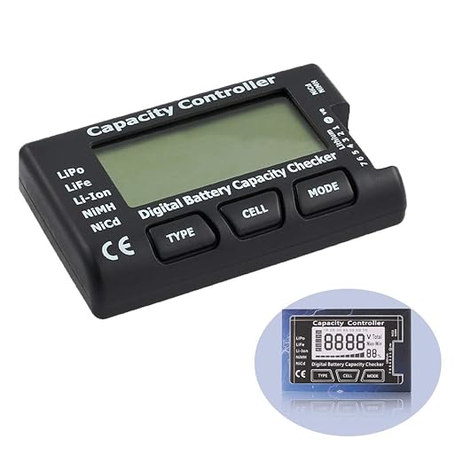 YIXISI YE00089DA11 Digitaler Batterietester für LiPo, LiFe, Li-Ion, NiMH, NiCd Akkus - Kapazitäts-Checker