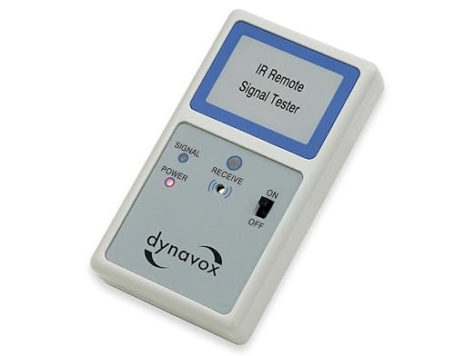 Dynavox 207760 IR-Signaltester für Fernbedienungen, Batteriebetrieb mit 2x Micro AA, Prüfgerät Funktionstest