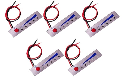 TECNOIOT Batterietester A635- für 3S 12,6V 18650 Li-Ion Batterien, 5 Stück LED-Kapazitätsanzeige Leistungspegelprüfer