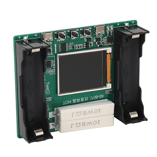 SEAFRONT Batterietester für Innenwiderstand & Kapazität, 1,77 Zoll Display, Spannungs- und Strommessung, hochpräzises Modul