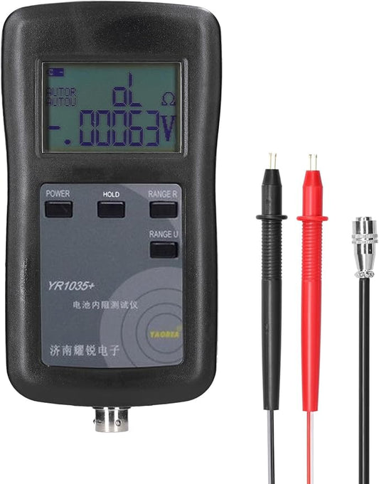 Mulcort YR1035 Batterietester für Lithium-Akkus, 4-Draht-AC-Messung, interner Widerstand bis 200 Ohm, 18650 & Elektrofahrzeuge – MLCE12430IT