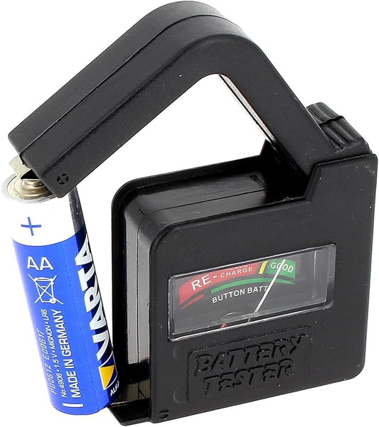 Nein Auslaufartikel (Produktion durch Transmedia Batterie-Tester NB1L für AA/AAA/C/D/9V-Block