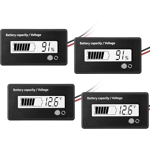 Frienda Batterietester DC 12V-84V Kapazitätsmonitor mit Alarm für Blei-Säure & Lithium-Ionen Batterien, 2 Stück weiß – B08CVDPKNJ
