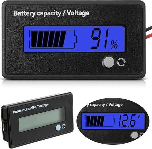 Frienda 82109 Batterietester mit Alarmfunktion, Kapazitäts- und Spannungsmesser für Lithium-Ionen & andere Batterien